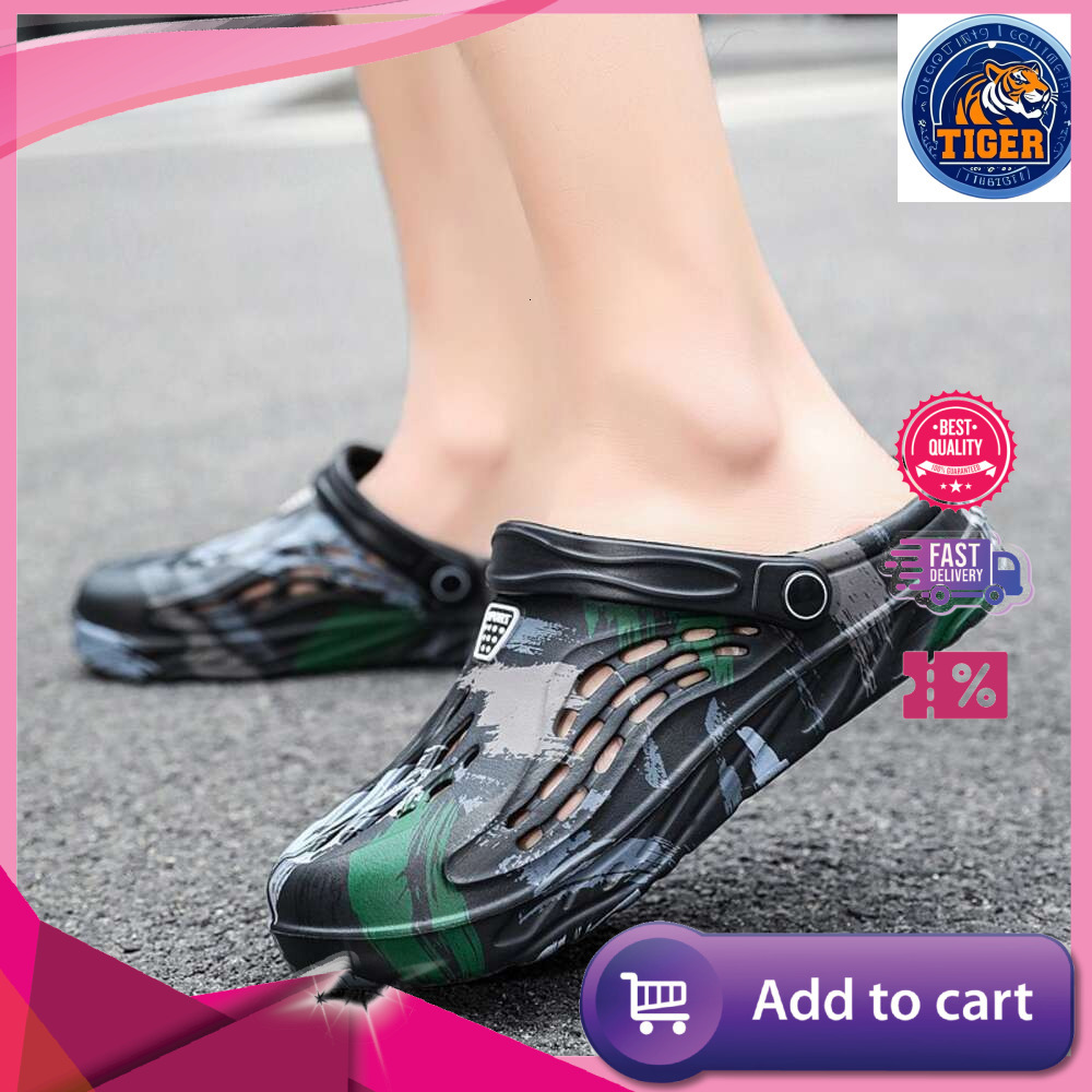 Ddmysheep Ddmysheep Men S Sandals Beach Shoes Casual Outdoor Slippers Personalized Graffiti Style Light Weight New Summer Plus Size