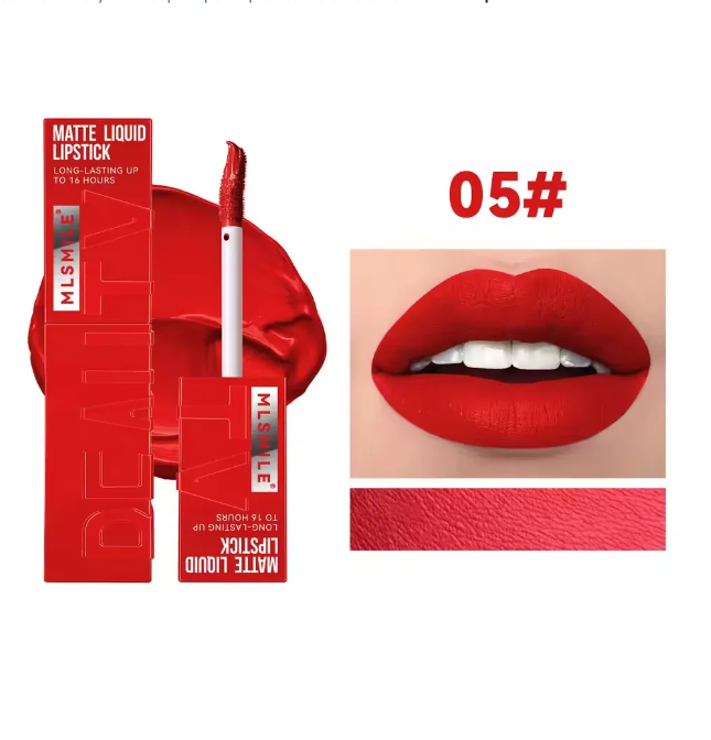 6 Colors Nude Matte Lip Gloss Waterproof Lasting Lipstick Not Fading Sexy Nude Red Pink Velvet Liquid Lipsticks Makeup