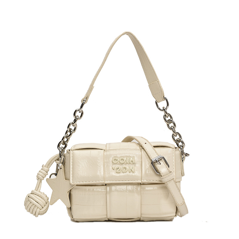 Designer Bag Luxury Bag Bestselling Chain Accent Square Convertible Shoulder Bag Shoulder Crossbody Purse