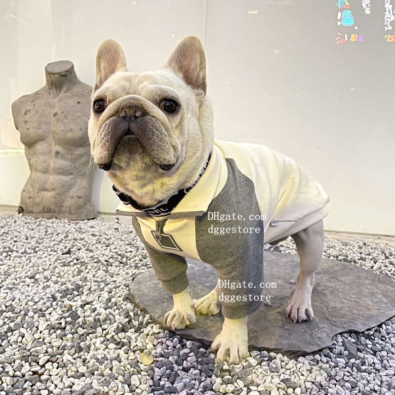 free shipping Designer Clothes Winter Dog Apparel Soft Warm Dogs Lapel et Cold Weather Pet Coats for Small Doggy Chihuahua French Bulldog Sweatshirts 