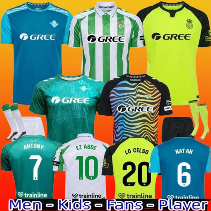 2025-2026 Real Betis Soccer Jerseys for Men and Kids Special Edition Players include Joaquin Fekir Iglesias Canales Willian Camarasa Lo Celso Avila Chimy Kids
