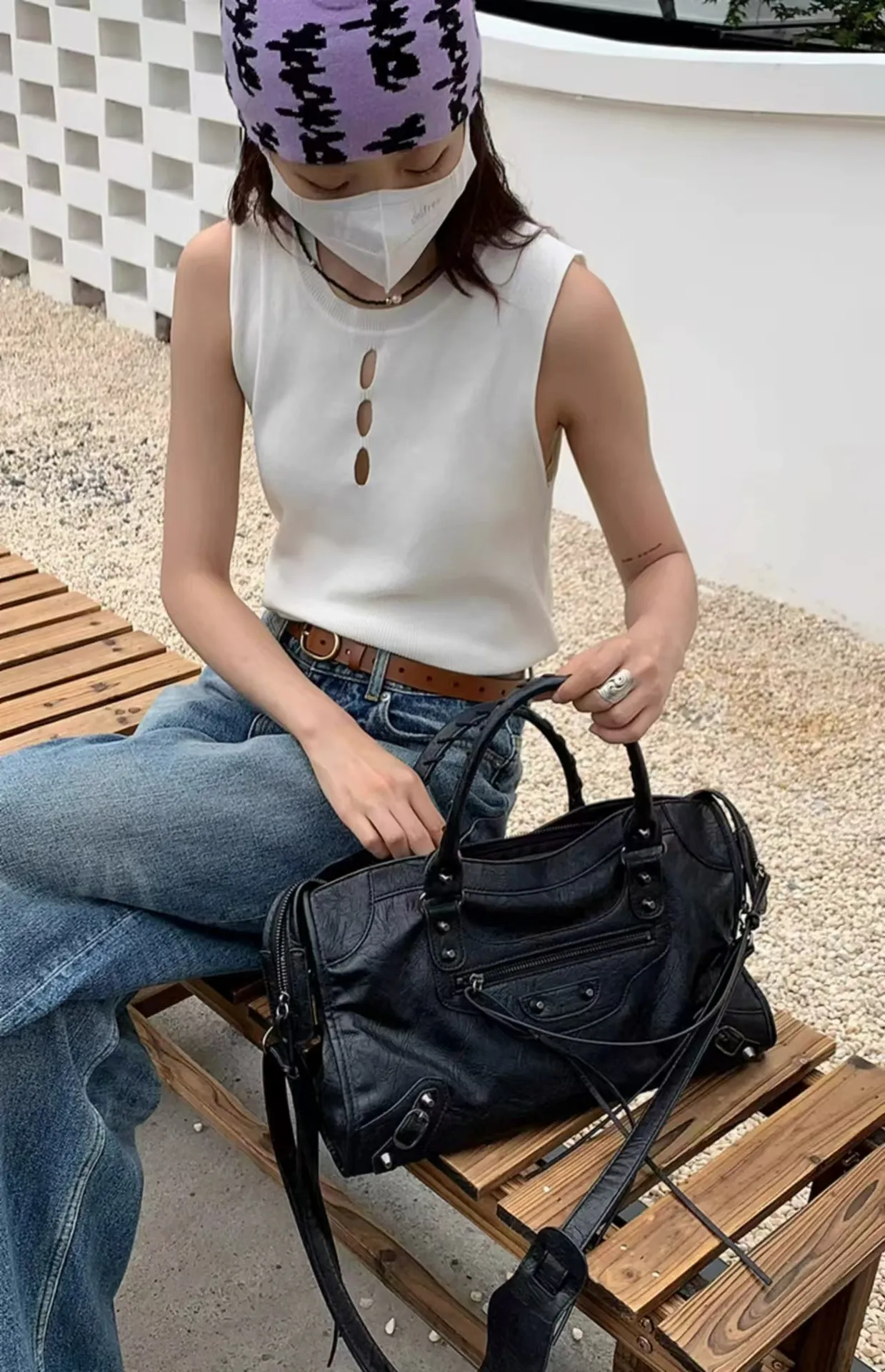 2025 designer shoulder bags motorcycle bag for womans flap rivet square bag handbag women crossbody tote bag
