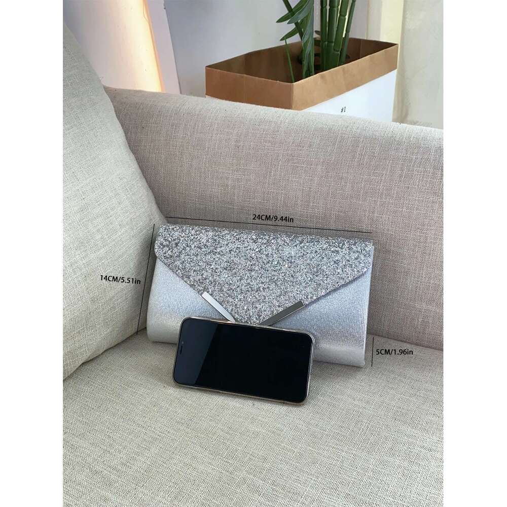 Dinner Bag Glitter Bling Shiny Elegant And Fashionable Envelope Clutch Bag Party Wedding Handbag For Women Dinner Bag KQ