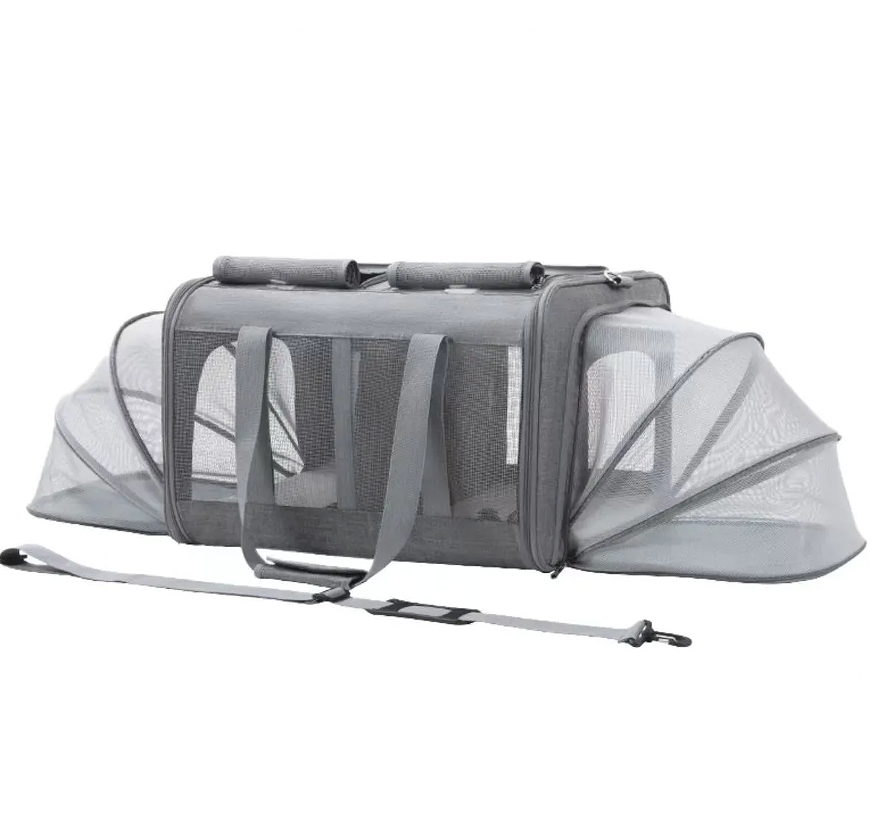Extra large pet bag for dual cats, portable and expandable backpack for outdoor activities, cat bag for isolation, dog pet car bag