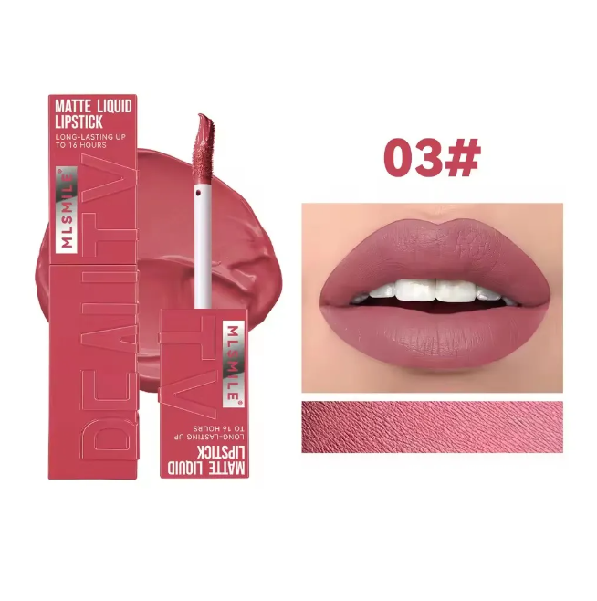 6 Colors Nude Matte Lip Gloss Waterproof Lasting Lipstick Not Fading Sexy Nude Red Pink Velvet Liquid Lipsticks Makeup