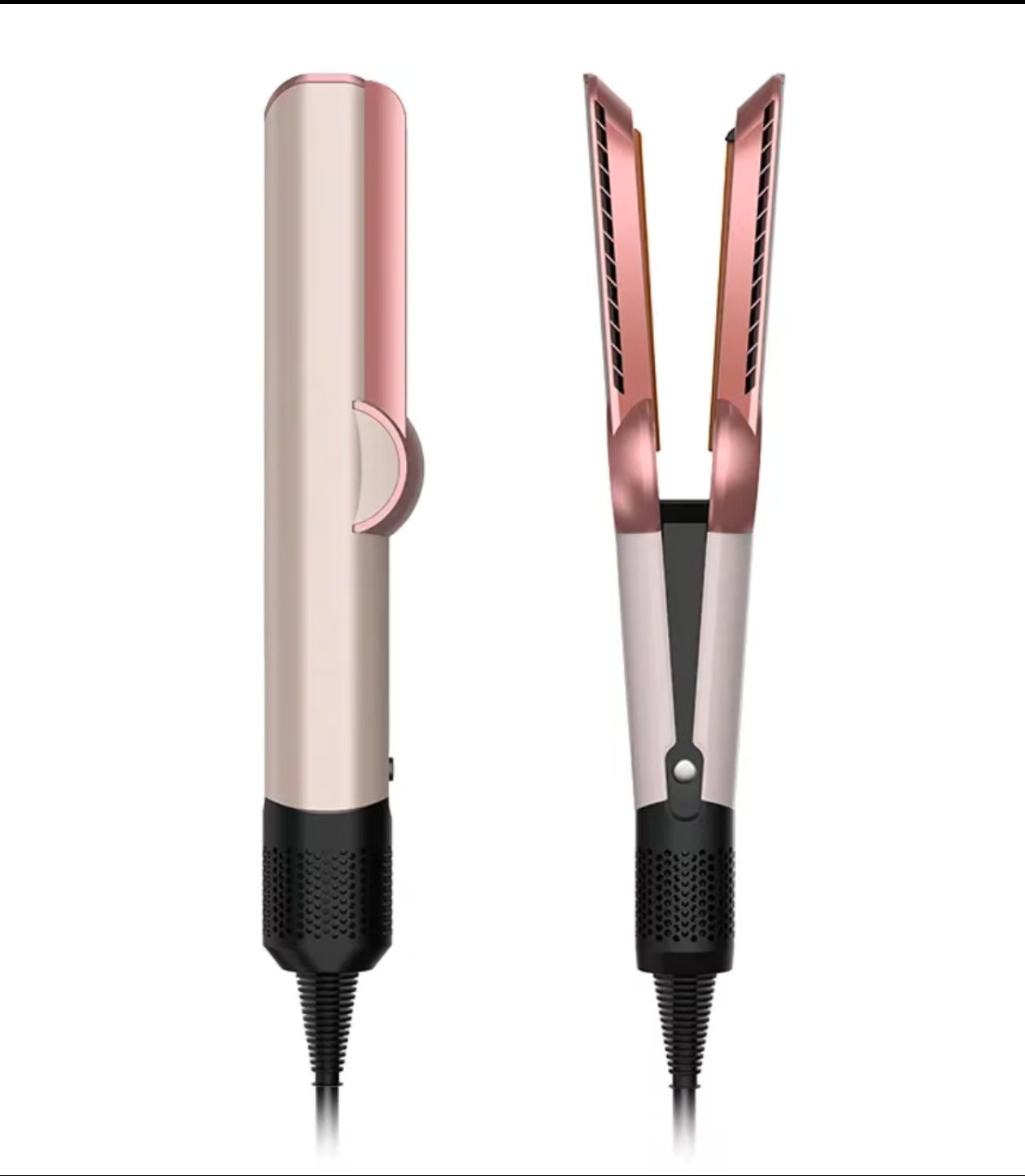 No Logo 2in 1 Hair Dryer + Hair Curlers Hair Straighteners Professional Straightener Ceramic Flat Iron Straightening Curling for Airstrait HT01