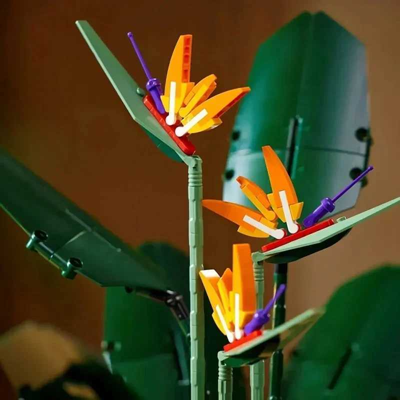 10289 Bird Paradise Bouquet Rose Building Block Bricks Toys For Children DIY Potted Holiday Girlfriend Gift 10313 X250509