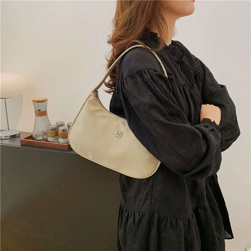 Oxford Spinning Underarm Fashion Solid Color Zipper Women's Bag 18-25 Year Old Youth Trendy Versatile