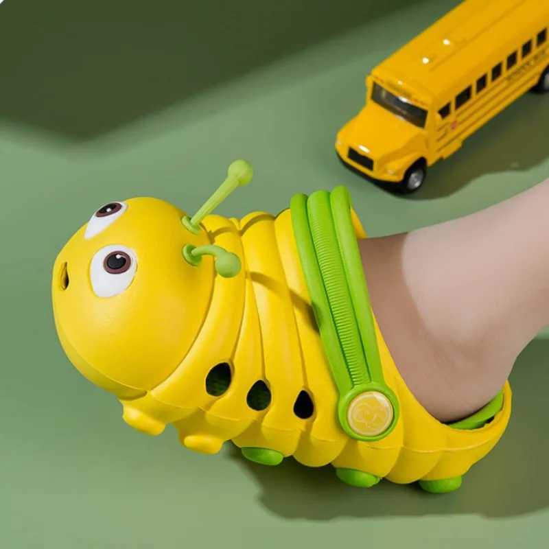 Summer Children Hole Shoes Caterpillar Cute Baby Boys Girls Sandals Breathable Soft Sole Non-slip Kids Slipper for 1-4Y Z250510-1