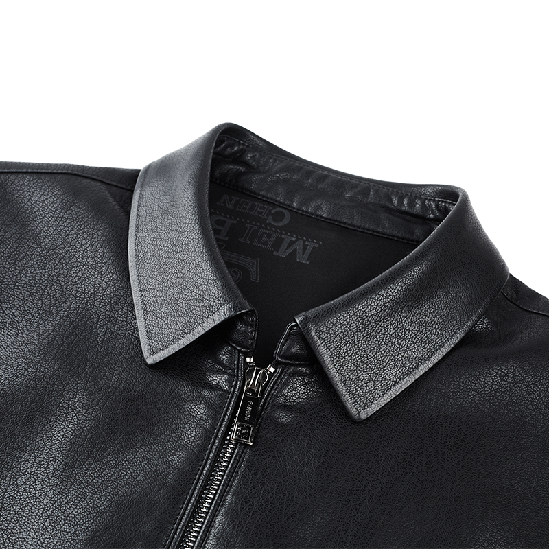 Middle-aged Mens Fashionable Business Pu Leather Coat for Everyday Wear Stylish & Durable 8362