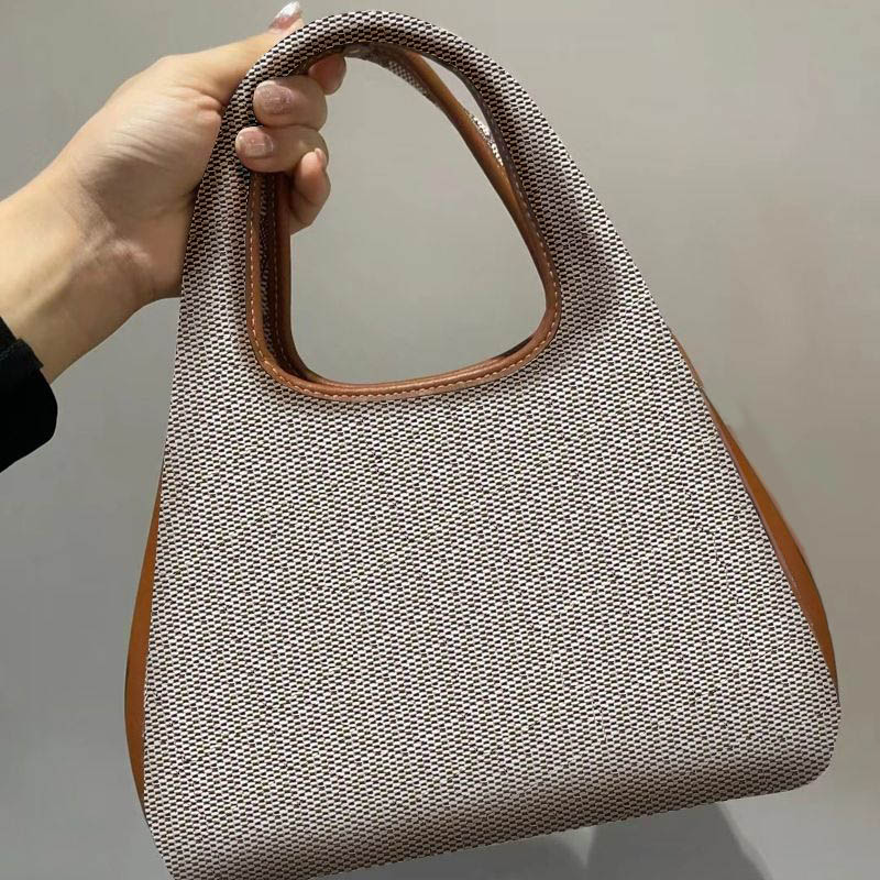 2025 Designer Lana 23 Basket Leather Magnetic Buckle Crossbody Fabric Lining Wallet Bucket Versatile Shoulder Bag