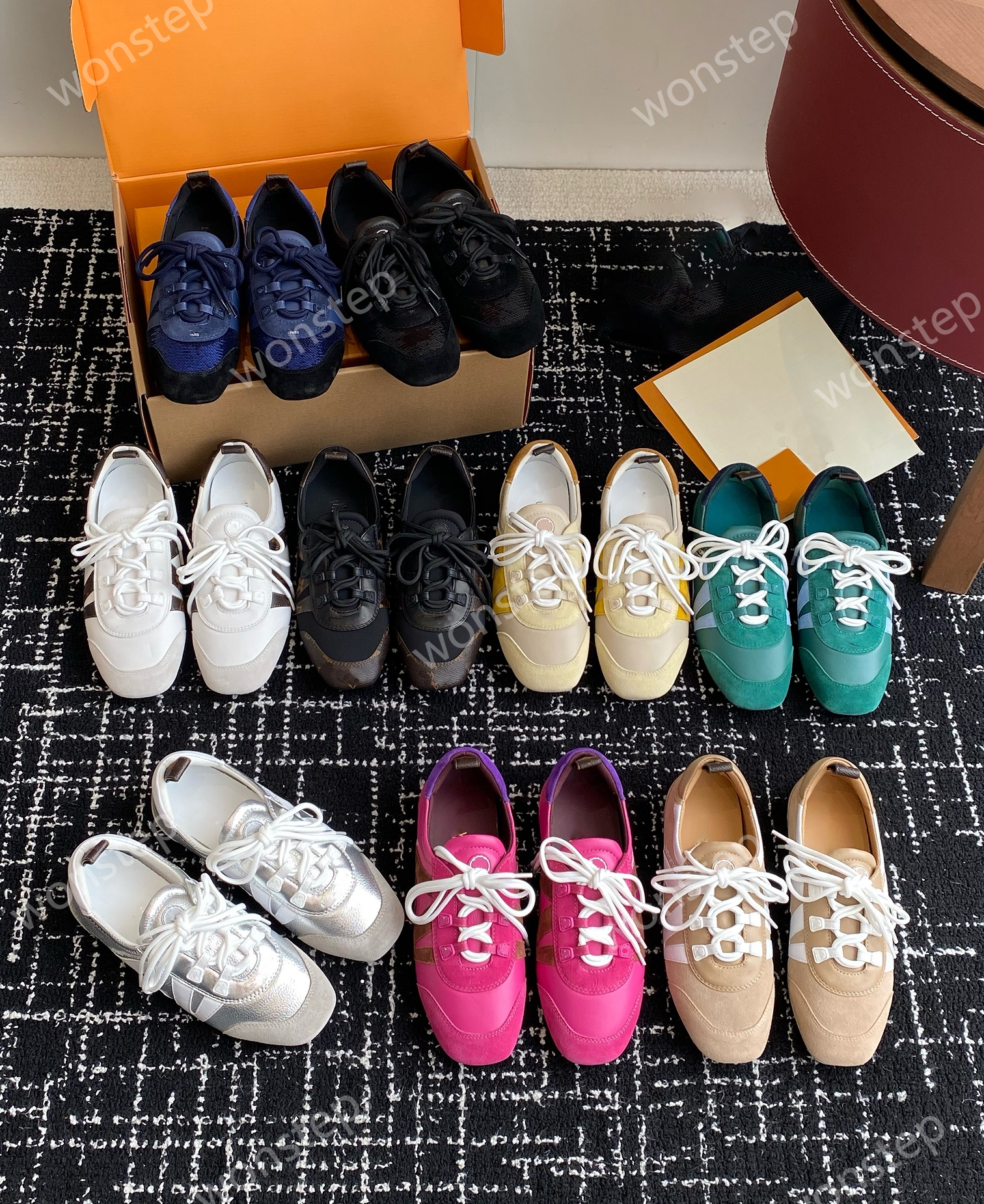 Top brand Shoes Laces Signature Details Sacchetto Construction Ultra-flexible TPU Outsole Innovative Clissic Ballet Flats Size 35-45