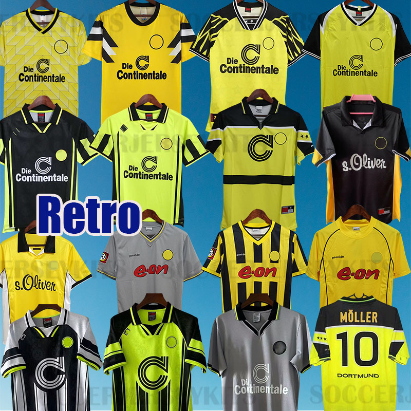 trikot retro dortmundsoccer jerseys BVBs 1988 1989 1994 1995 1996 1997 1998 2000 2001 2002 2012 2013 vintage football shirts borussia Moller 88 89 94 95 96 97 98 99
