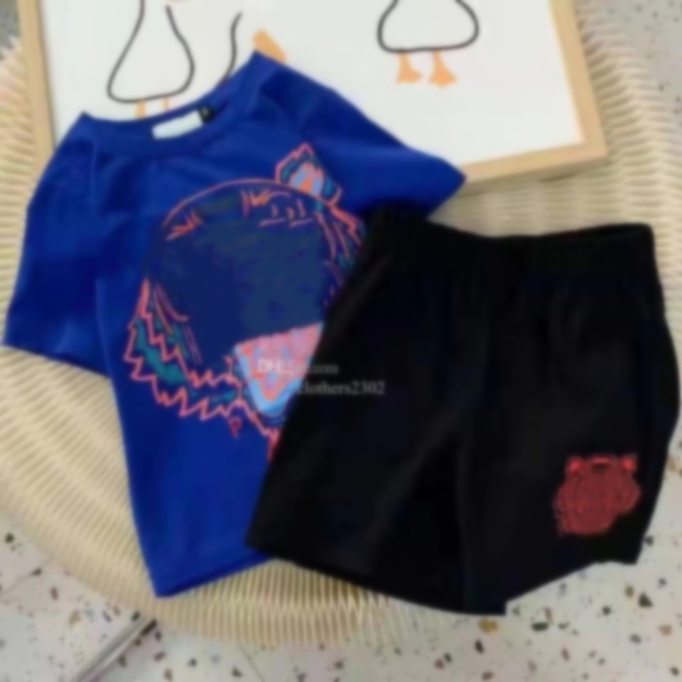 2pics baby designer set kids t shirt kids designer clothes luxury brand toddler sets girls boys set summer Tee Short Sleeve children clothe with letters