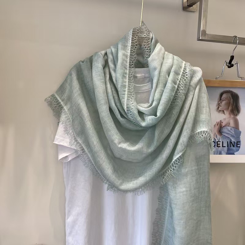T670 Japanese cotton and linen scarf for travel sun protection with women's spring and autumn thin winter all-match solid color scarf