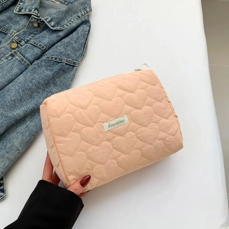 Chic Makeup Bag - Fashionable Two-tone Cotton Cosmetic Bag, Lightweight For Daily Use New Free Delivery Designer Bag