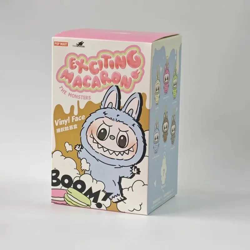 Original Labubu Heartbeat Macaron Face V1 Series Blind Box Pop Cute Mart Figure Model Mystery Box Collection Toy Birthday GiftT250510