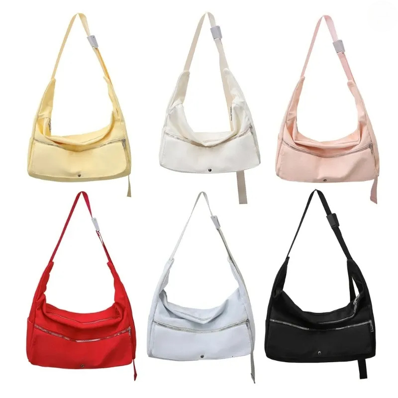 Free Shipping Bag Haruku Large Capacity Nylon Crossbody Solid Color Cargo Shoulder With Zippered For Daily Use And Casual Travel Designer Bag Luxury B