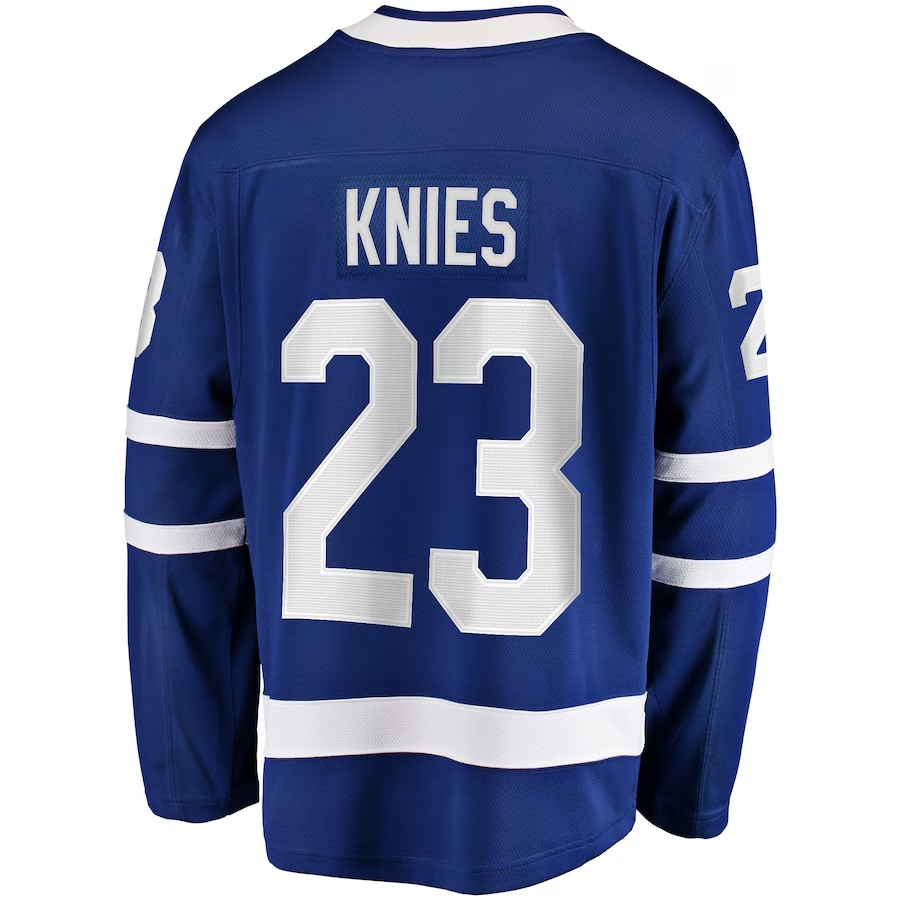 Hockey Jerseys Knies 23 Stolarz 41 Jesrey Blue And Black Color Size S-XXXL Stitched Men's Jersey Fanatic