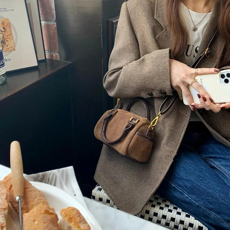 Free Shipping Evening Bags Fashion Women's Small Cylinder Shoulder Bag Vintage Maleather Ladies Top-handle Handbags Casual Female Purse Messenger