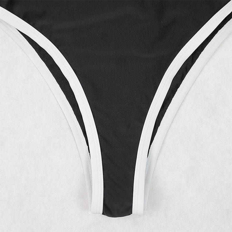 Sexy Women One Piece Swimsuit Female Swimwear 2025 Summer Beach Monokini Bathing Suit Beachwear Patchwork
