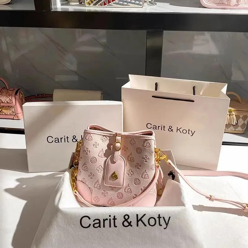 Drawstring Bucket Handbag for Women - Large Capacity Flower Print Shoulder Bag New Free Delivery Designer Bag