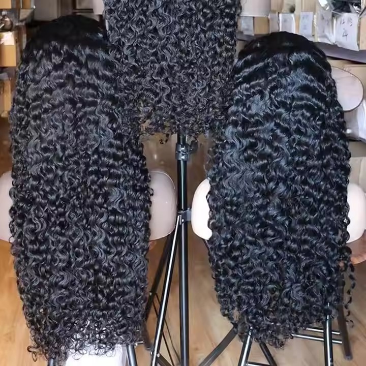 Burmese Curly 13X4 Lace Front Wig Hair Products Free Part 10-30inch 100% Human Hair Natural Color