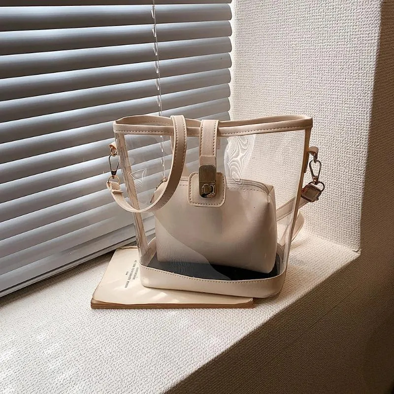 Transparent PVC Shoulder Bags For Women: Waterproof Clear Fashion Totes Crossbody New Free Delivery Designer Bag