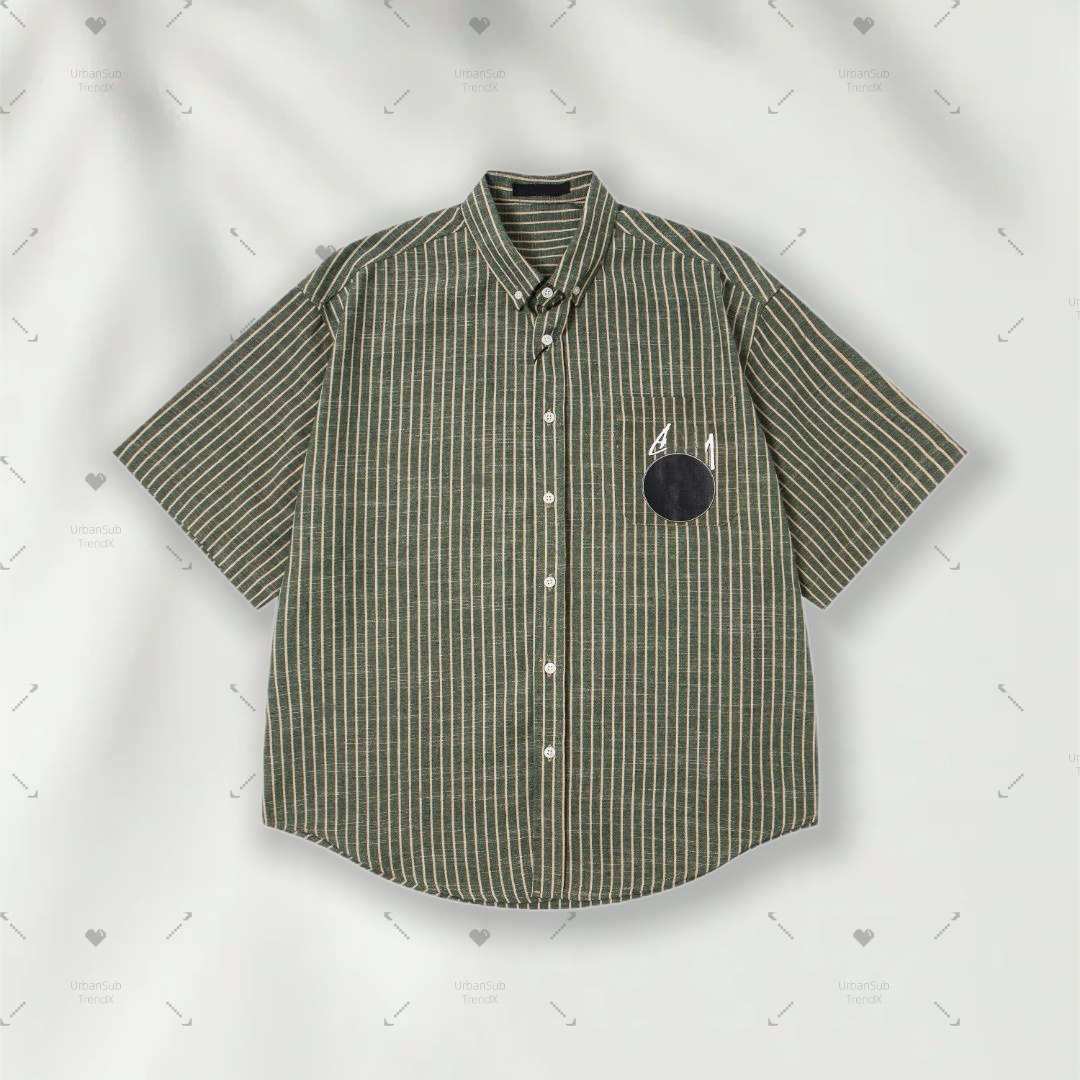Breathable Cotton Short-Sleeve Shirt - Soft Classic Fit for All-Day Comfort