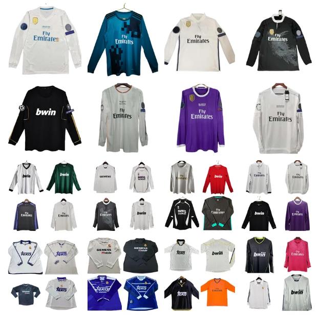 1994 1996 1998 RONALDO real Retro madrids soccer jerseys 11 12 13 14 15 16 17 18 Vintage Camiseta de futbol SERGIO RAMOS R.CARLOS Bale RAUL ZIDANE BENZEMA football shirt