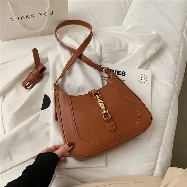 Free Shipping Shoulder Bags 2024 Spring Underarm Fashion Single Crossbody Simple And Generous Solid Color Messenger Handbag Women's Small Bag