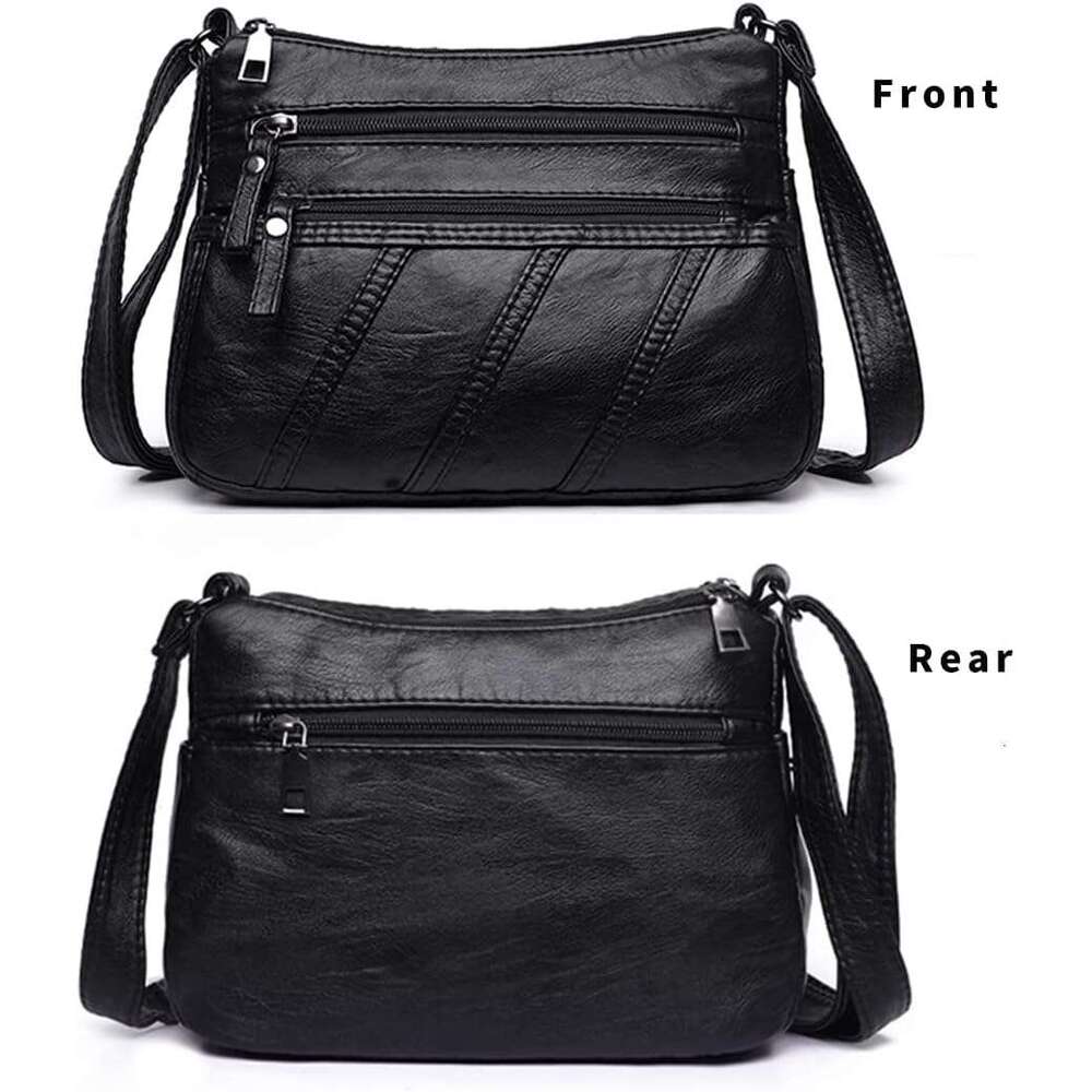 Water Soft PU leather Purses and Shoulder Handbags for Women Crossbody Bag Cross Body Messenger Bags