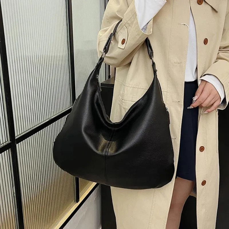 PU Handbags Shoulder Bags: Stylish Large Capacity Soft Slouchy Tote Trendy Handbag New Free Delivery Designer Bag