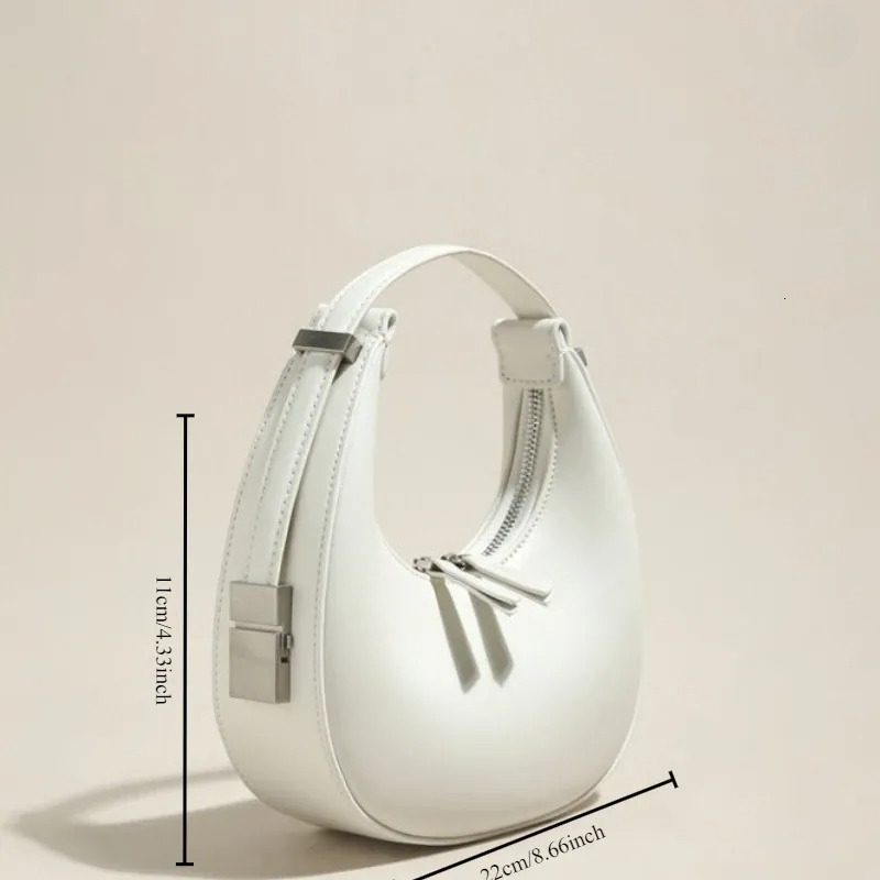 Crescent Evening Bag: Compact & Chic, 2025 Trend, Shoulder Handbag With Texture New Free Delivery Designer Bag