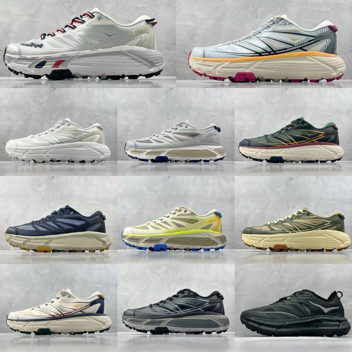 With Box Roller Shoes Mafate Speed 2 Runner Sports sneaker top high quality Original Thick Sole Cushioning Road Jogging Sneakers Mens Womens Trekking Outdoor 36-45