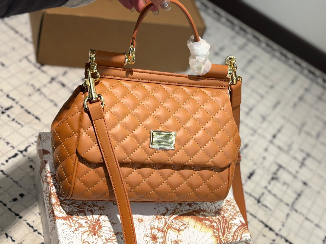 Genuine leather women's bag, crossbody bag, high-end women's bag, Sicily single shoulder handbag, fashionable shoulder bag