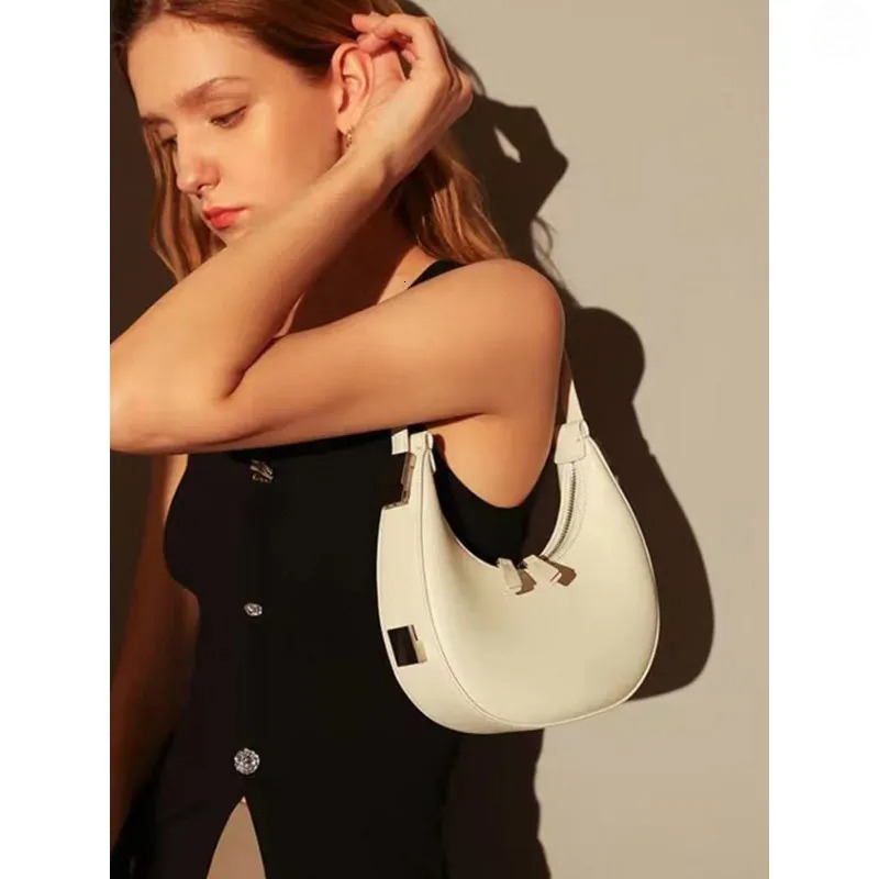 Crescent Evening Bag: Compact & Chic, 2025 Trend, Shoulder Handbag With Texture New Free Delivery Designer Bag