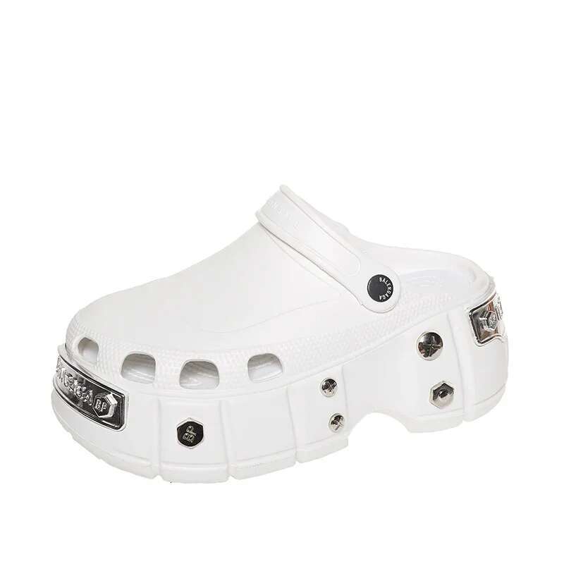 2025 Paris European Station Sponge Cake Hole Men's Couple Bag Head Women's Anti-Slip Deodorizing Slippers
