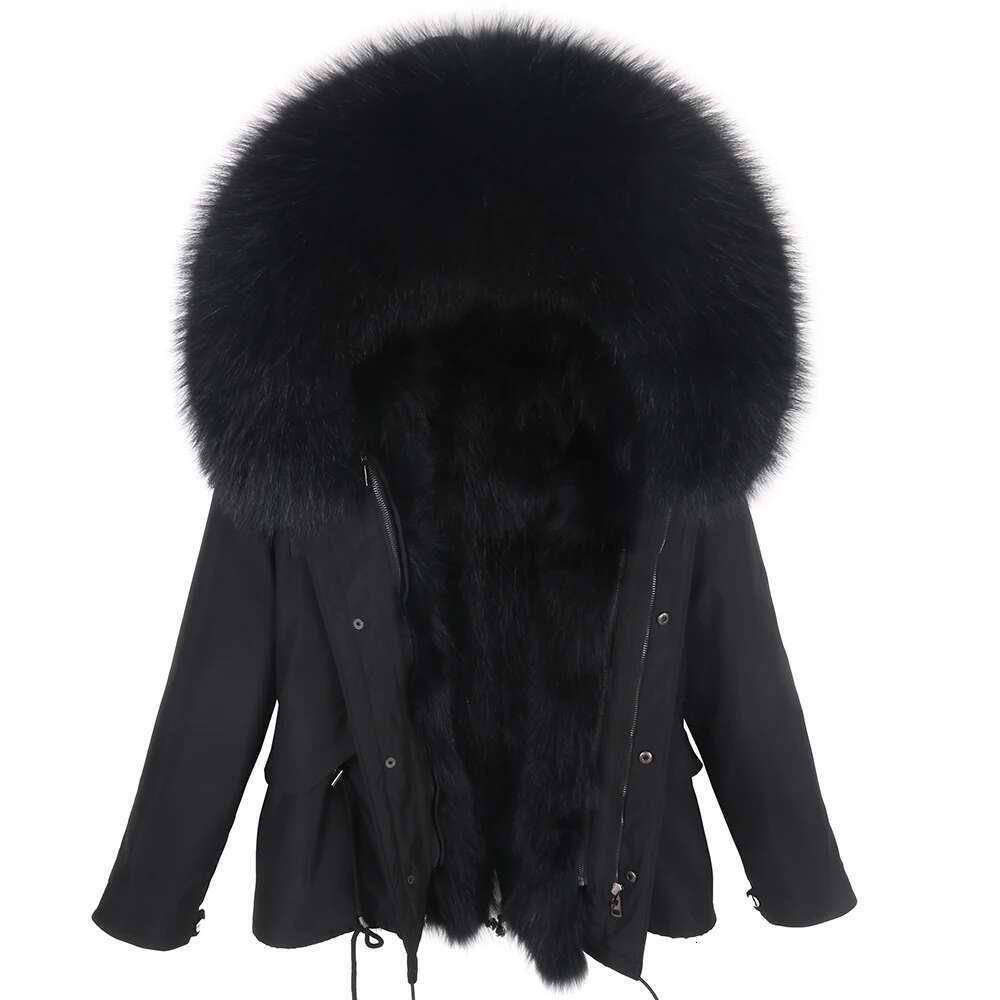 Man Parka Winter Stylish Jacket Long Streetwear Russian Real Fox Natural Raccoon Fur Collar Hooded Thick Warm Coat
