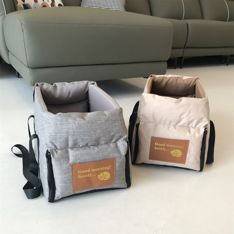 Travel dogBag Portable Pet Cat Seat Elevated Car Seat For Dog Armrest for Small Dog Cat Waterproof Dog Carrier Safety Travel Bag