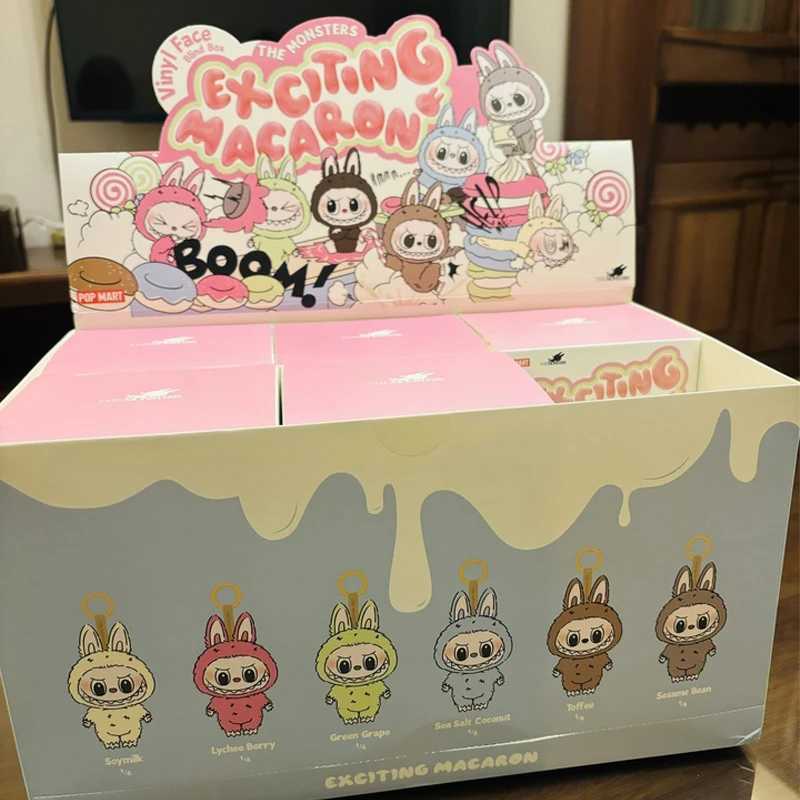 Original Labubu Heartbeat Macaron Face V1 Series Blind Box Pop Cute Mart Figure Model Mystery Box Collection Toy Birthday GiftT250510