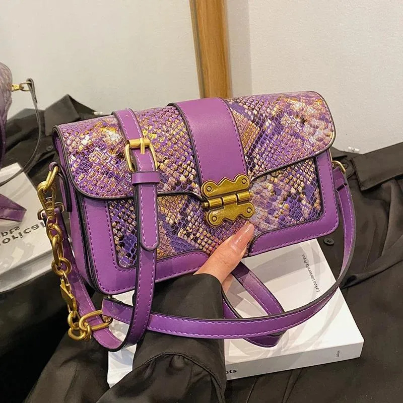 Handbags For Women - Stylish Purple Crossbody Bag, Square Leather Shoulder Bag For Ladies New Free Delivery Designer Bag