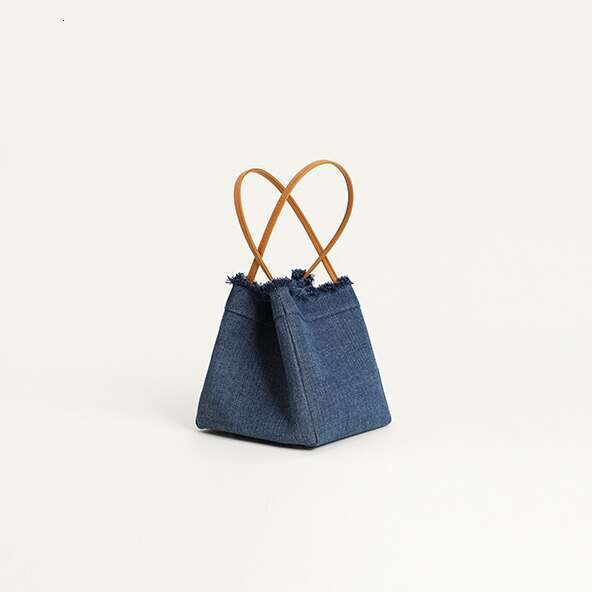 Summer Shoulder Denim Handbag Beach Bags Tassel Canvas Design Tote Bag Women Commuter