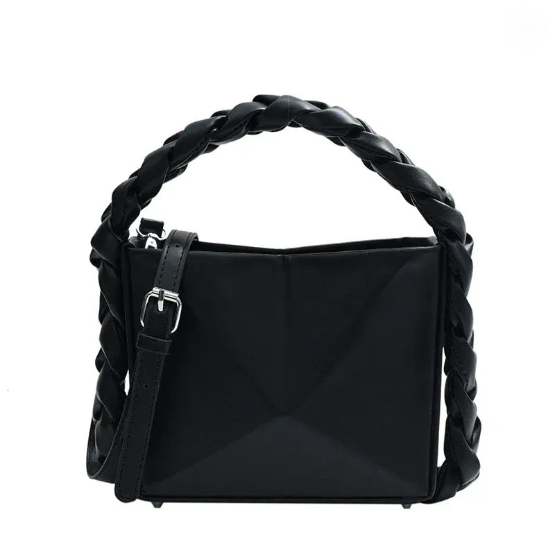 Unique Handbags Women: Square PU Leather Shoulder Bag - Solid Color, Versatile Designer Style Tote For Fashion New Free Delivery Designer Bag