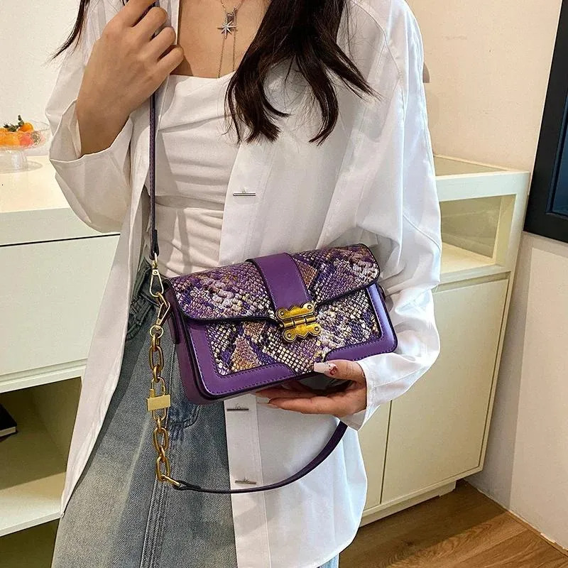 Handbags For Women - Stylish Purple Crossbody Bag, Square Leather Shoulder Bag For Ladies New Free Delivery Designer Bag