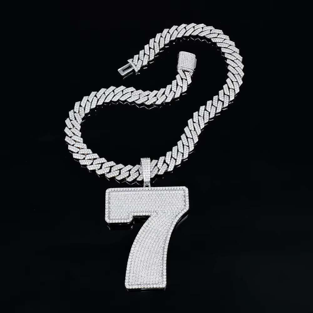 Sier jewelry hip-hop pendant made of frozen silica