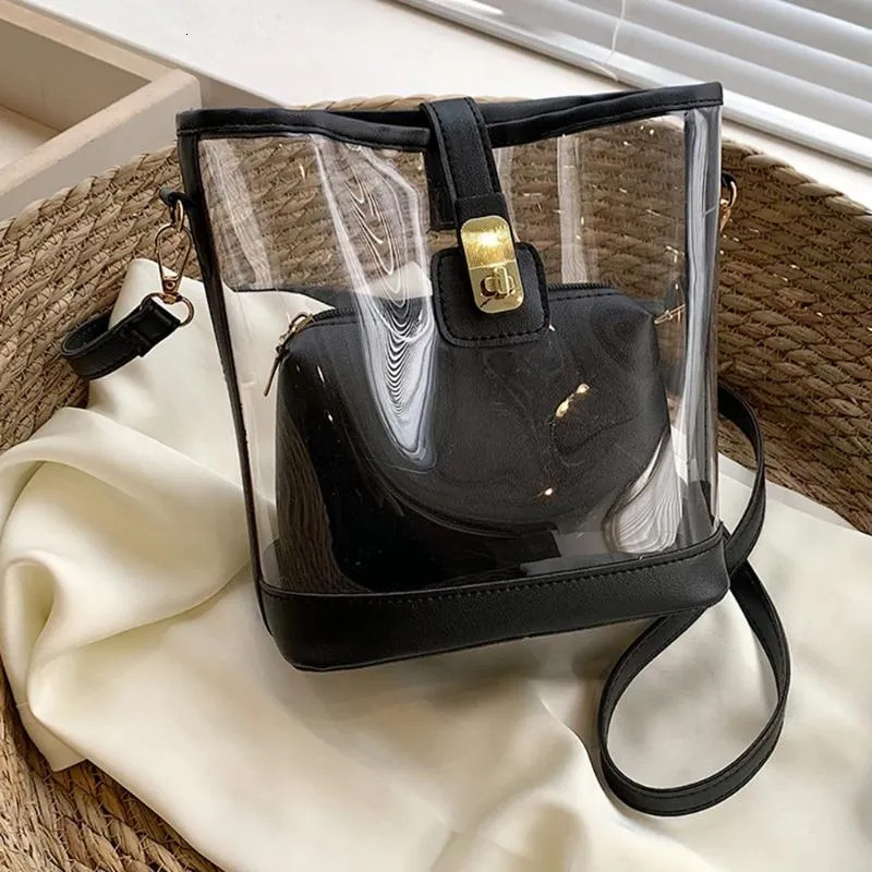Transparent PVC Shoulder Bags For Women: Waterproof Clear Fashion Totes Crossbody New Free Delivery Designer Bag