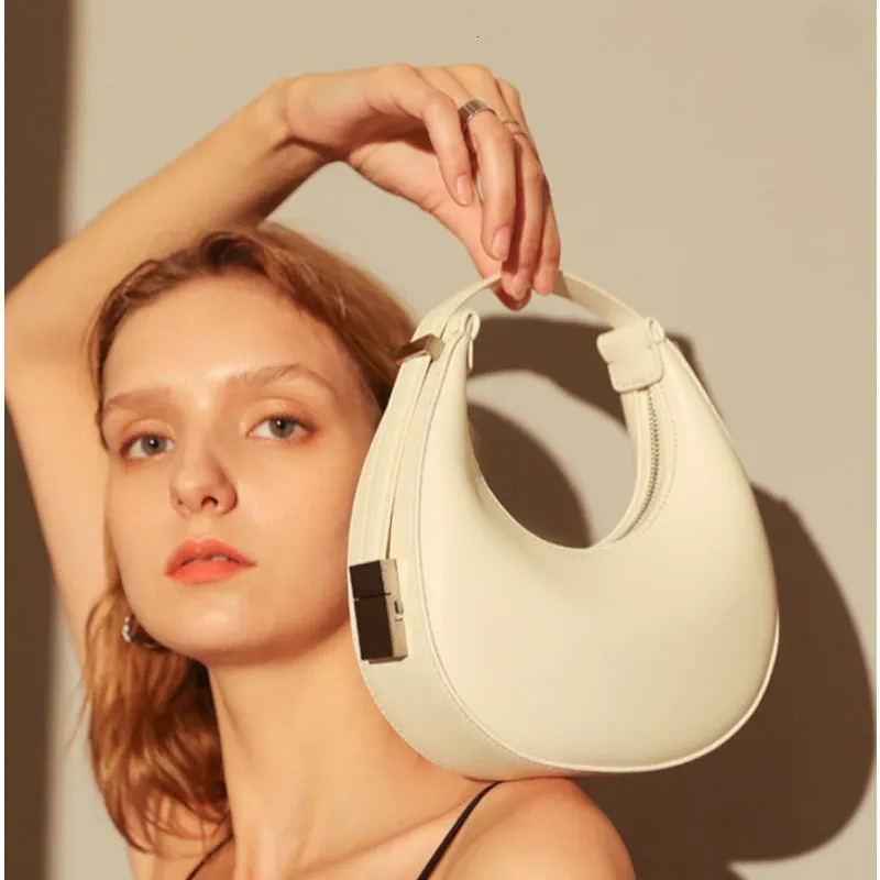 Crescent Evening Bag: Compact & Chic, 2025 Trend, Shoulder Handbag With Texture New Free Delivery Designer Bag