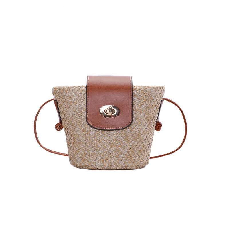 Mini for Women's Travel and Vacation Shoulder Small Crossbody Woven Straw Cross Beach Bag