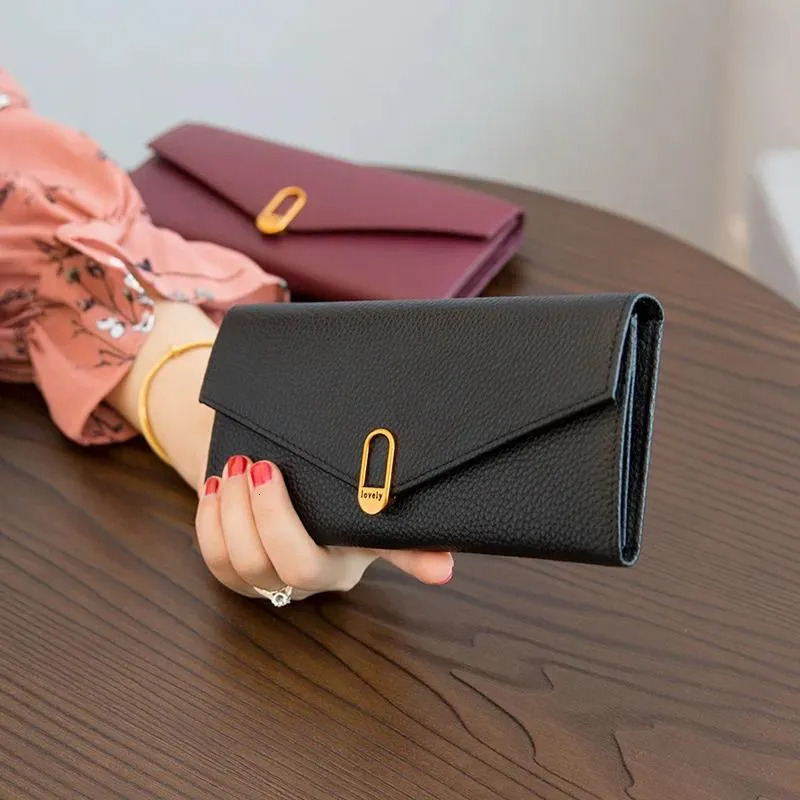 Free Shipping Wallets Long Wallet Made Of Women's Genuine Leather Versatile Change With A Soft Cover And Thin Phone Case Designer Bag Luxury Bag 